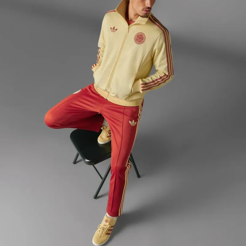 Adidas Originals Colombia Beckenbauer Track Top Jackets Coats Men's Yellow-2