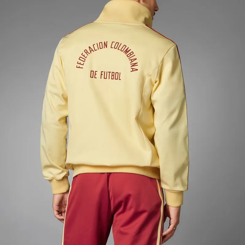Adidas Originals Colombia Beckenbauer Track Top Jackets Coats Men's Yellow-3