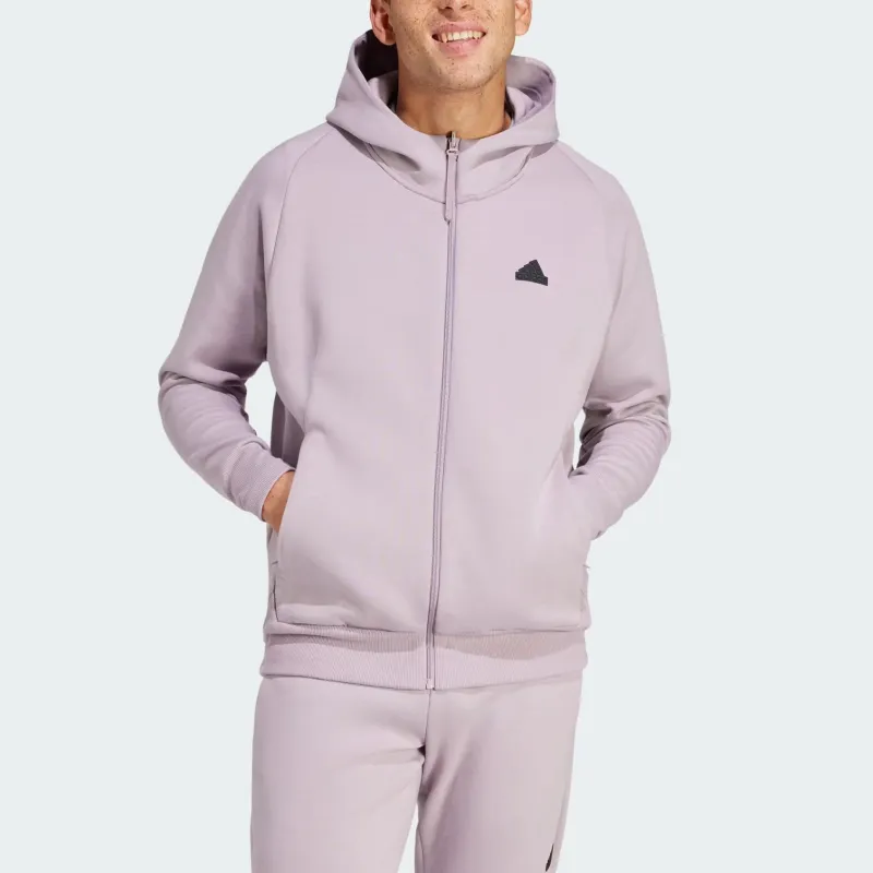 Adidas Z.N.E. Premium Full Zip Hooded Jackets & Coats Men's Fig-1