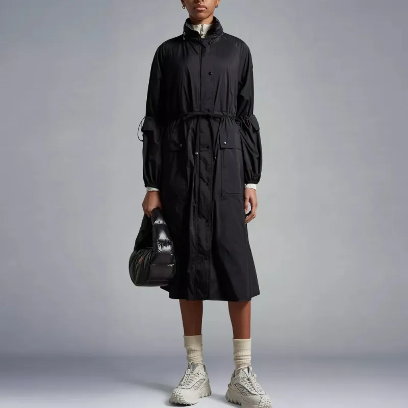 Moncler Lins Parka Coat Jackets & Coats Women's Black-1