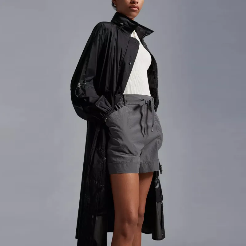 Moncler Lins Parka Coat Jackets & Coats Women's Black-4