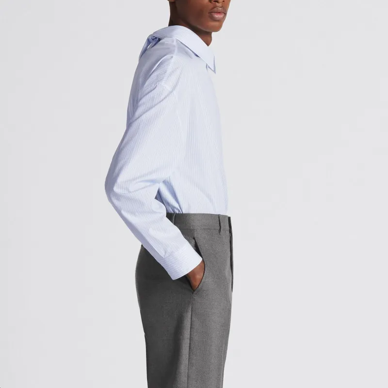 DIOR Shirts Men Light Blue-5