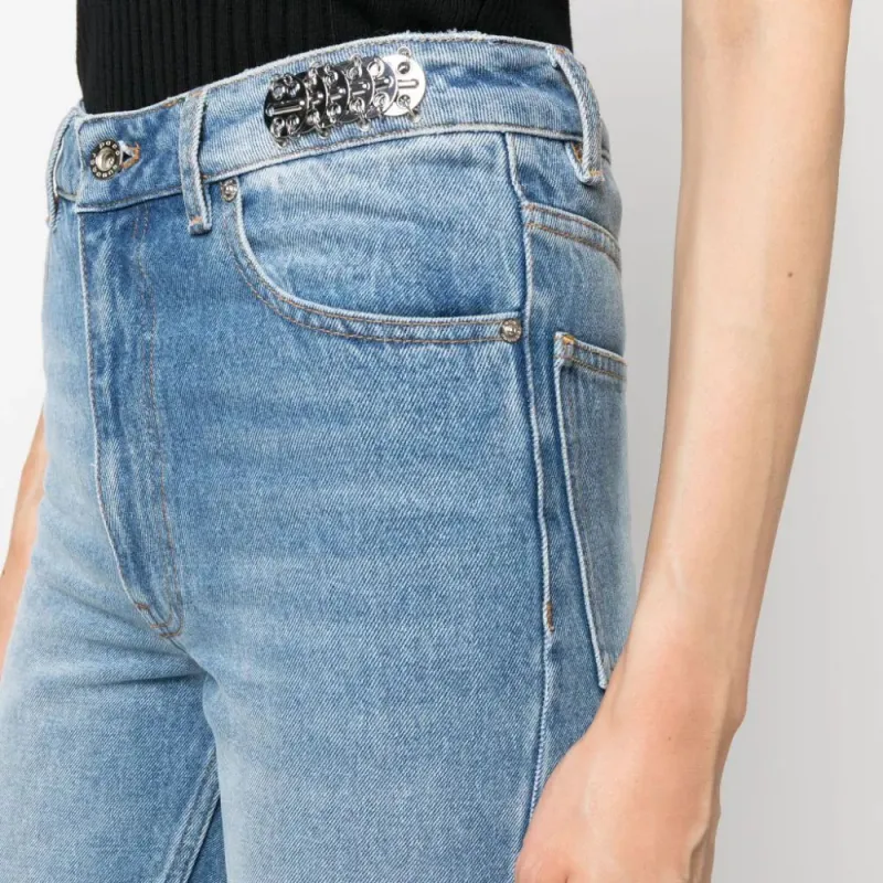 Rabanne Coin detail Flared Jeans-5