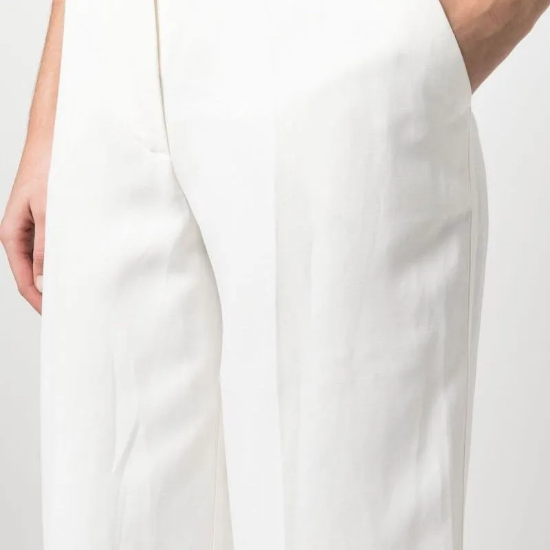 PAROSH Casual Pants Women's White-5