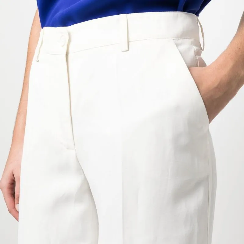 PAROSH Casual Pants Women's White-4