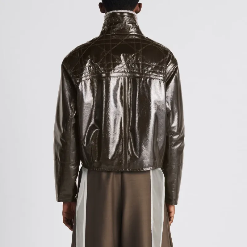 DIOR Cannage Leather Jacket-3