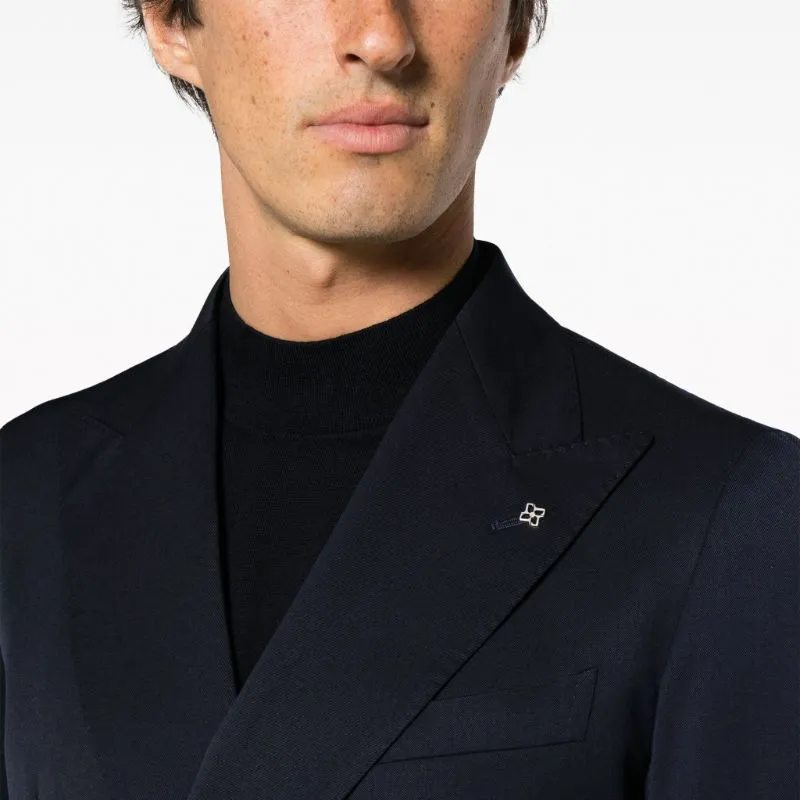 Tagliatore Peak lapels Double breasted Suit-4
