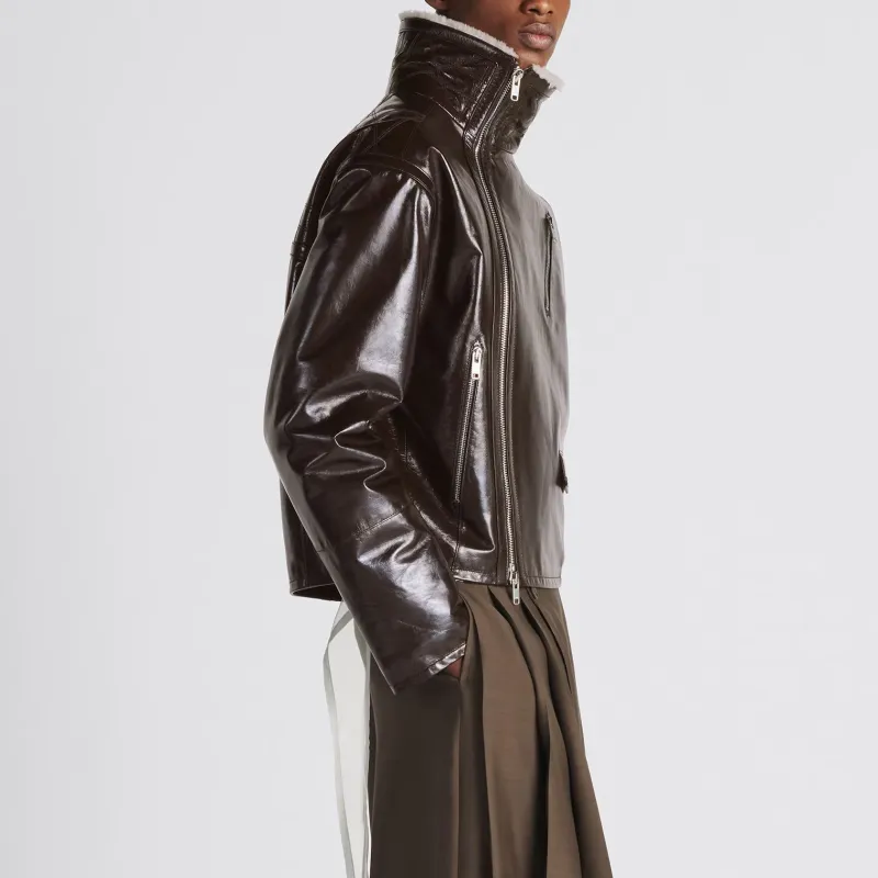 DIOR Cannage Leather Jacket-4
