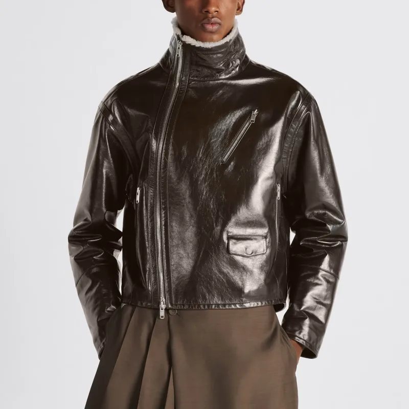 DIOR Cannage Leather Jacket-2
