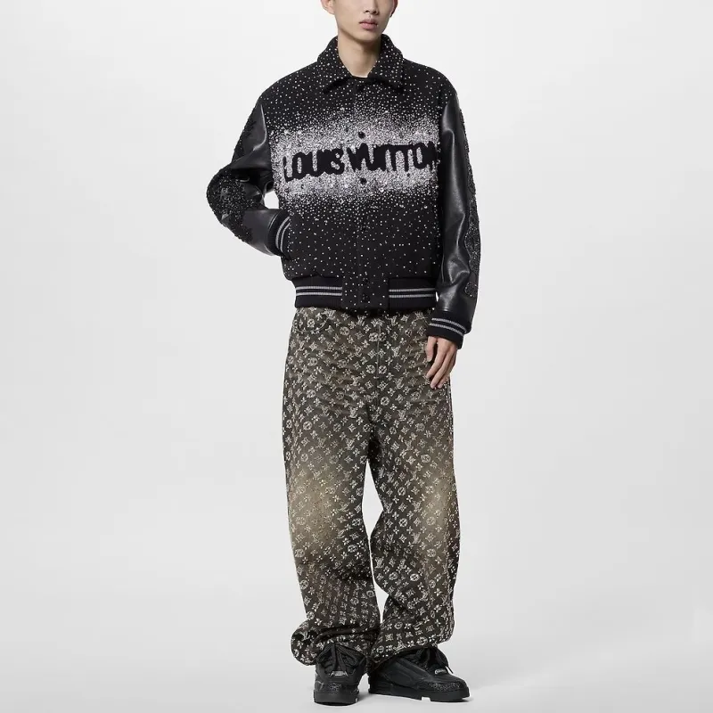 LOUIS VUITTON Made To Order Embroidered Varisty Blouson-2