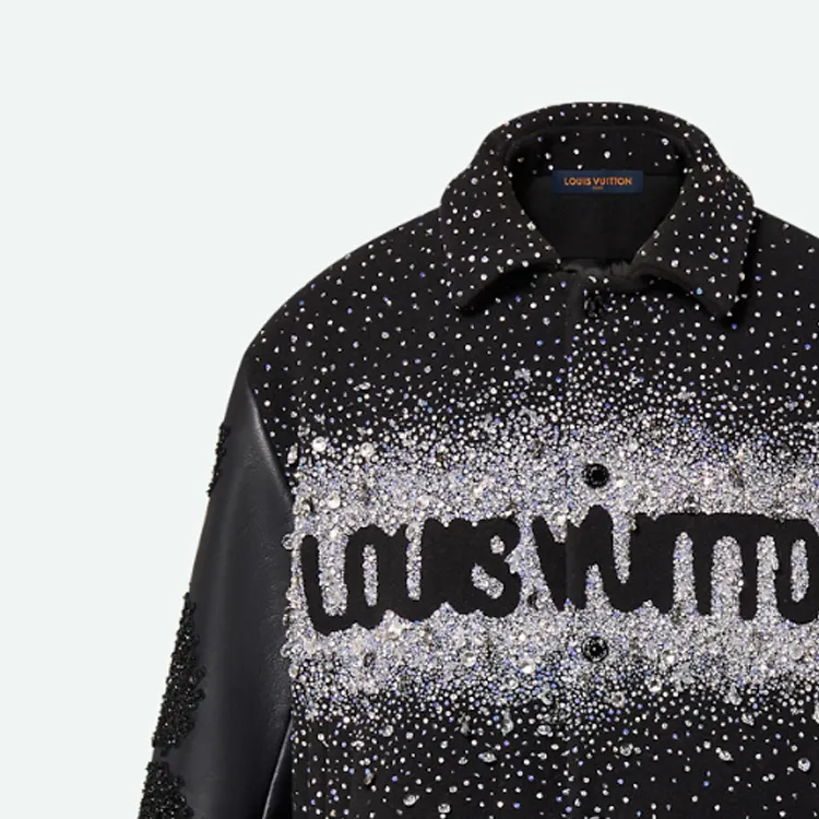 LOUIS VUITTON Made To Order Embroidered Varisty Blouson-5