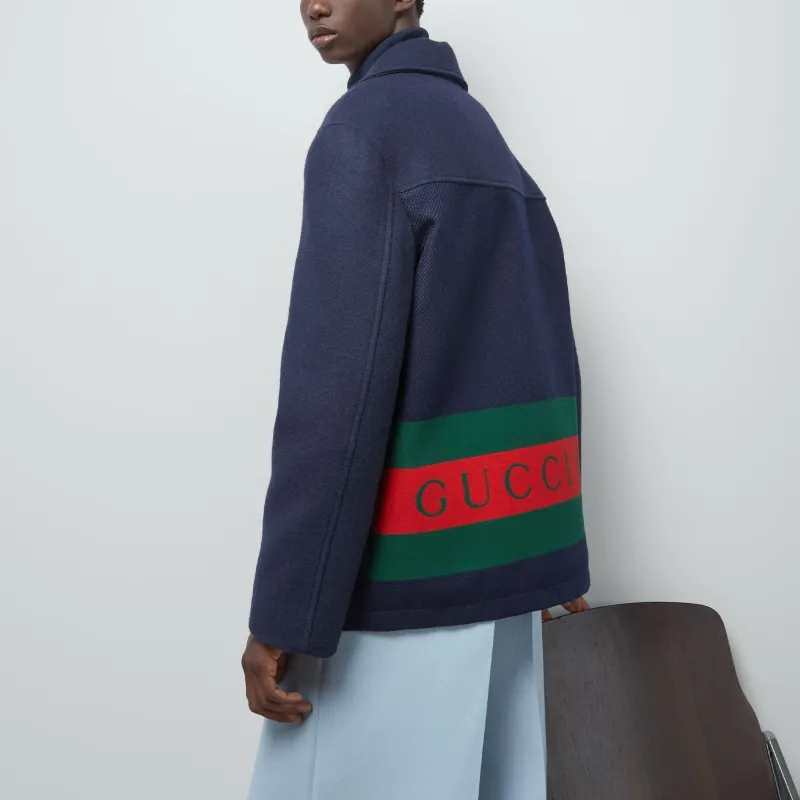 GUCCI Collared Button-Up Coat-3