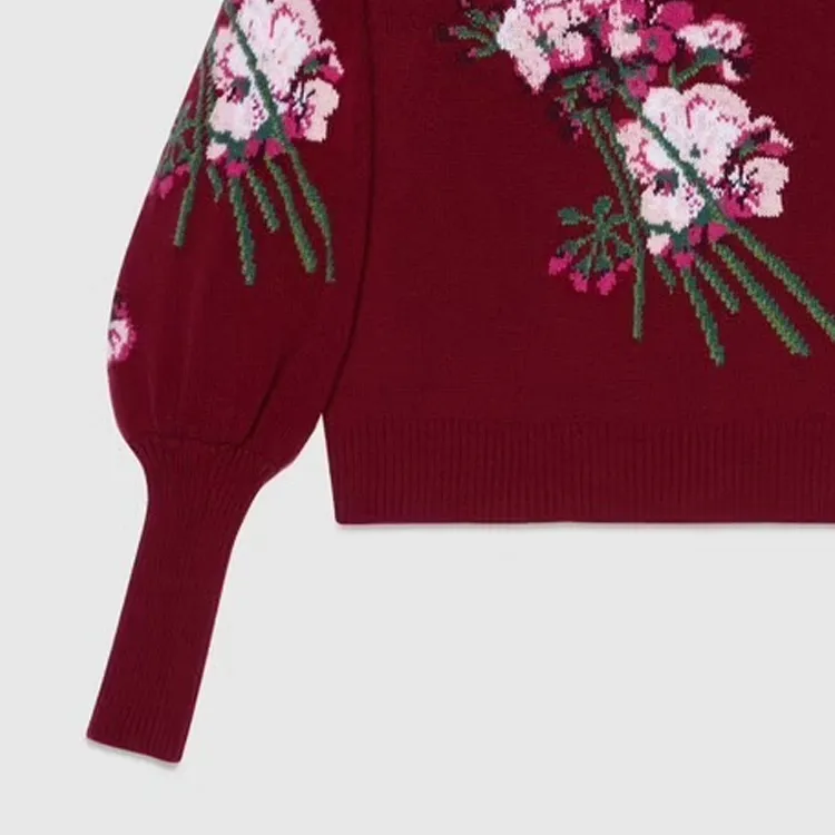 GUCCI FW23 Sweater Women's Dark Red-5