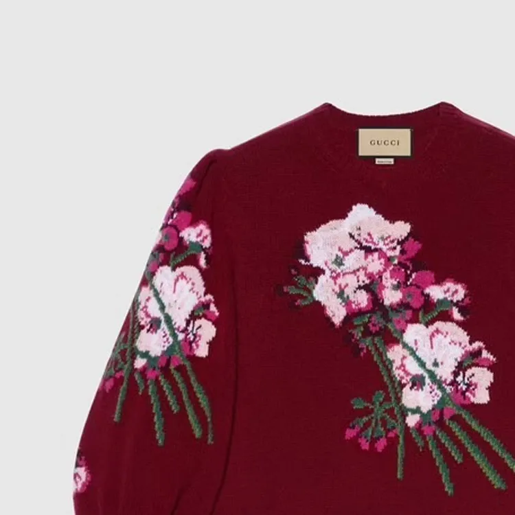 GUCCI FW23 Sweater Women's Dark Red-4