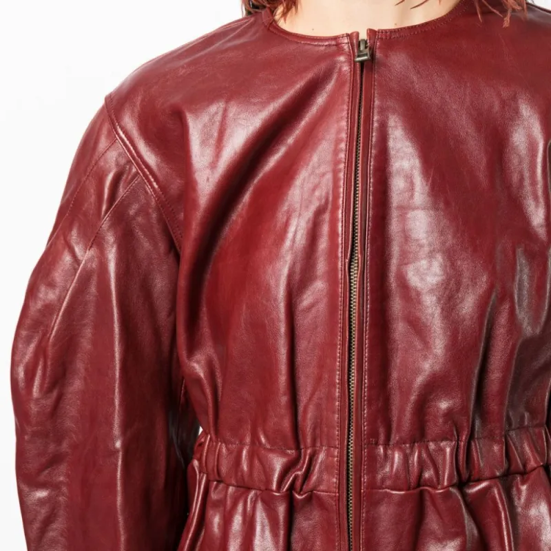 Ulla Johnson Puff-sleeve Leather Jacket-4