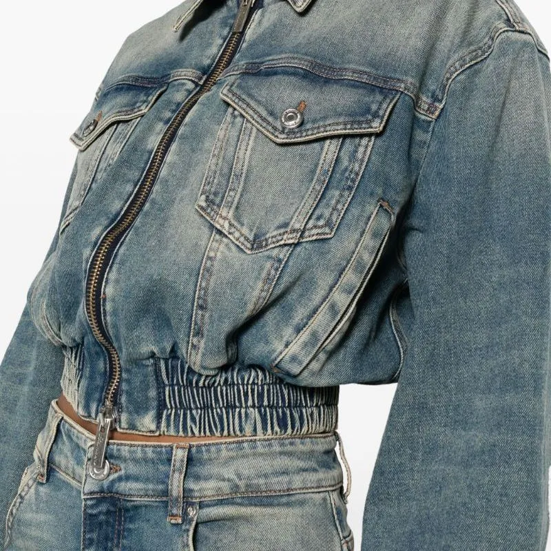 Blumarine Denim Jacket Women's Blue-5
