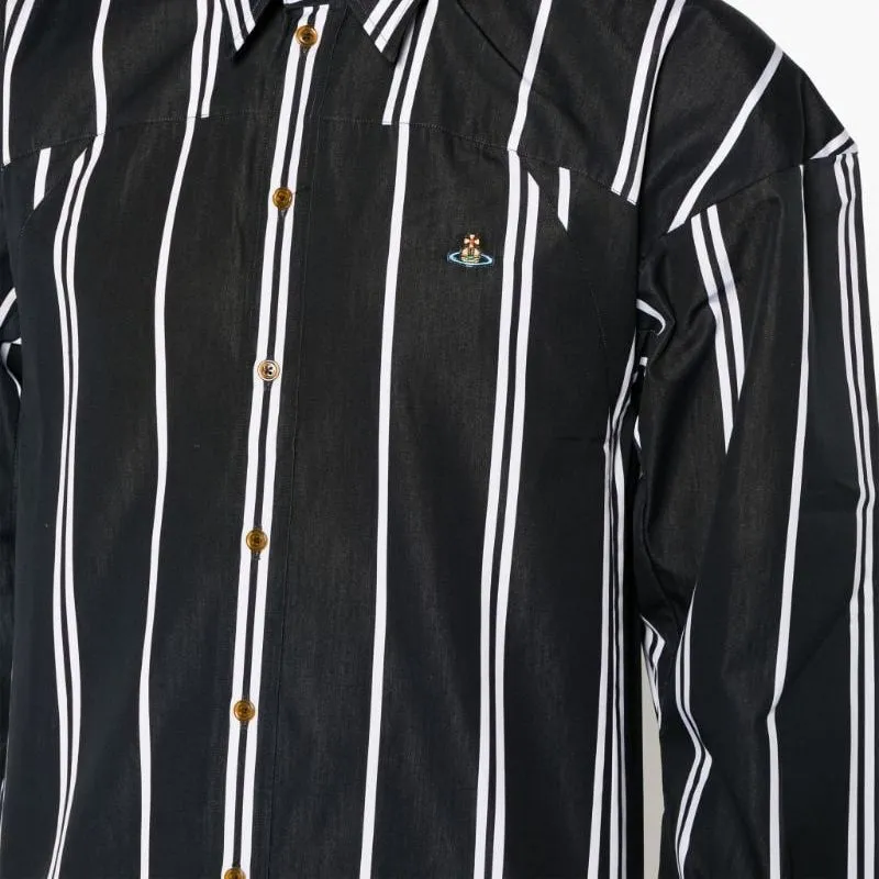 Vivienne Westwood Orb logo Stripe print Shirt-6