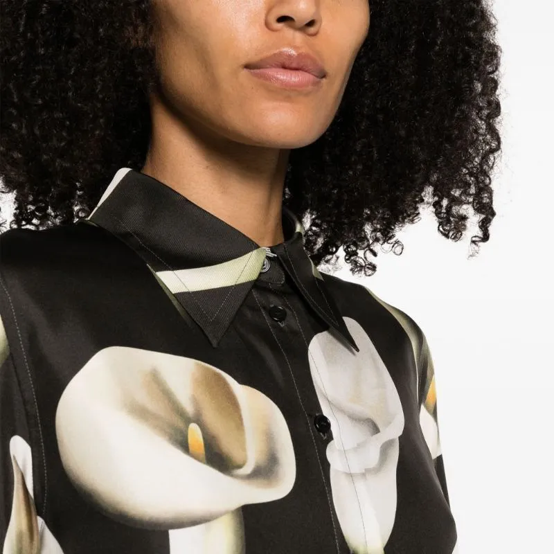 Lanvin Floral Printed Shirt 'Loden'-4