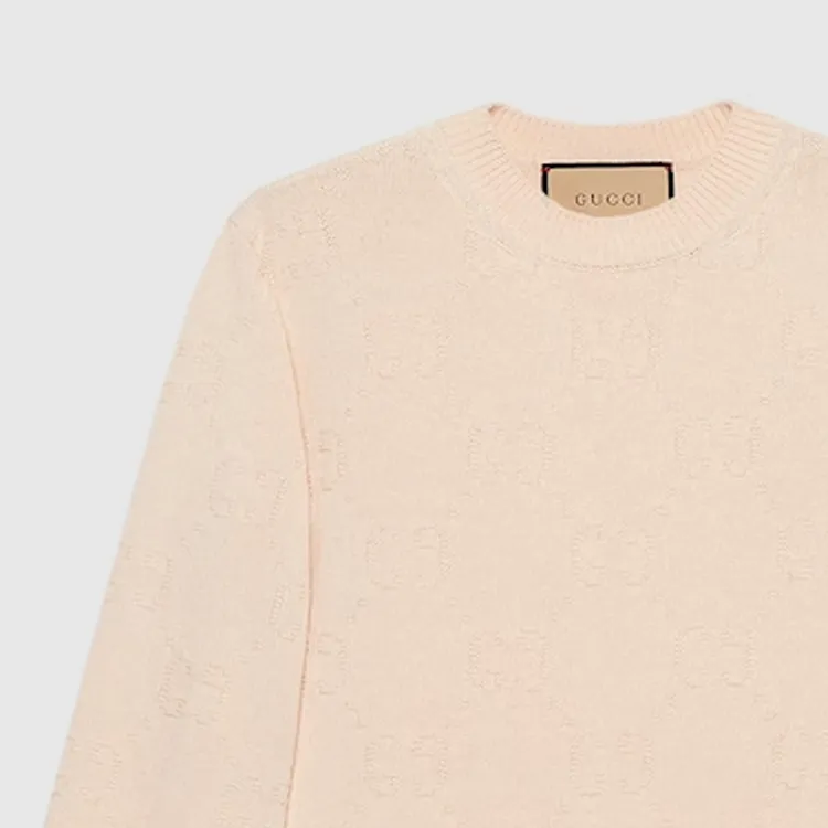 GUCCI Logo Intarsia Knit Sweater-1