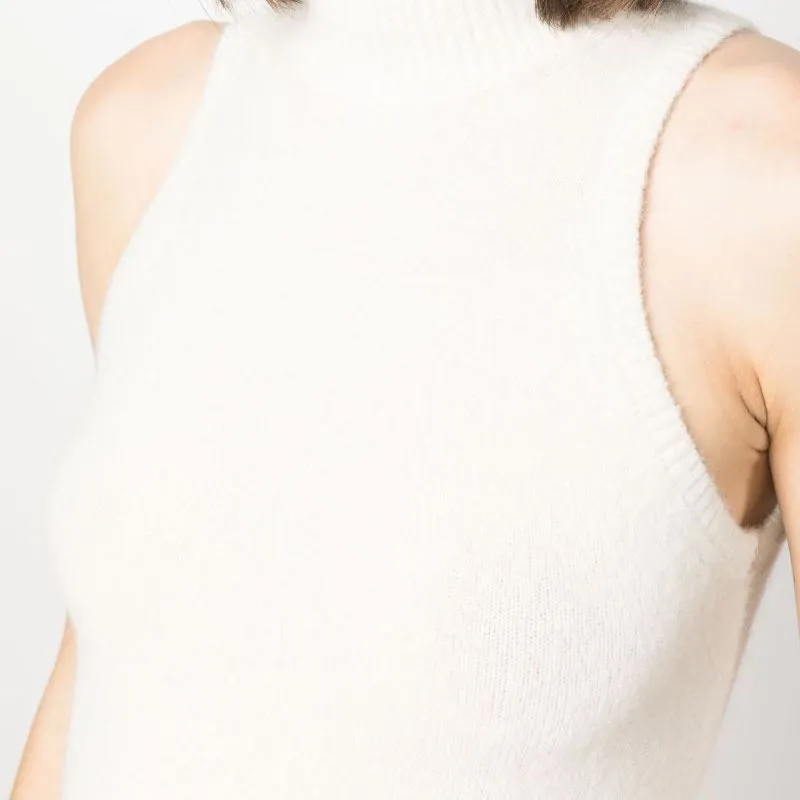 Patou Mock Neck Sleeveless Knitted Top-5
