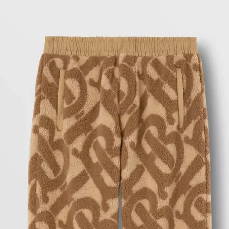 Burberry Tb Monogram Fleece Jacquard Trousers-4