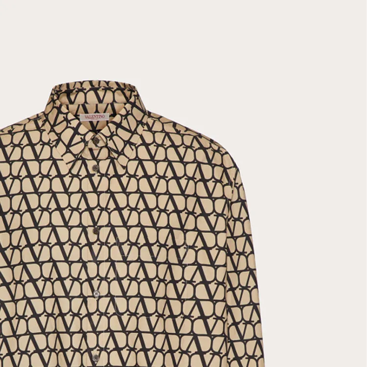 Valentino Toile Iconographe Motif Buttoned Shirt-5
