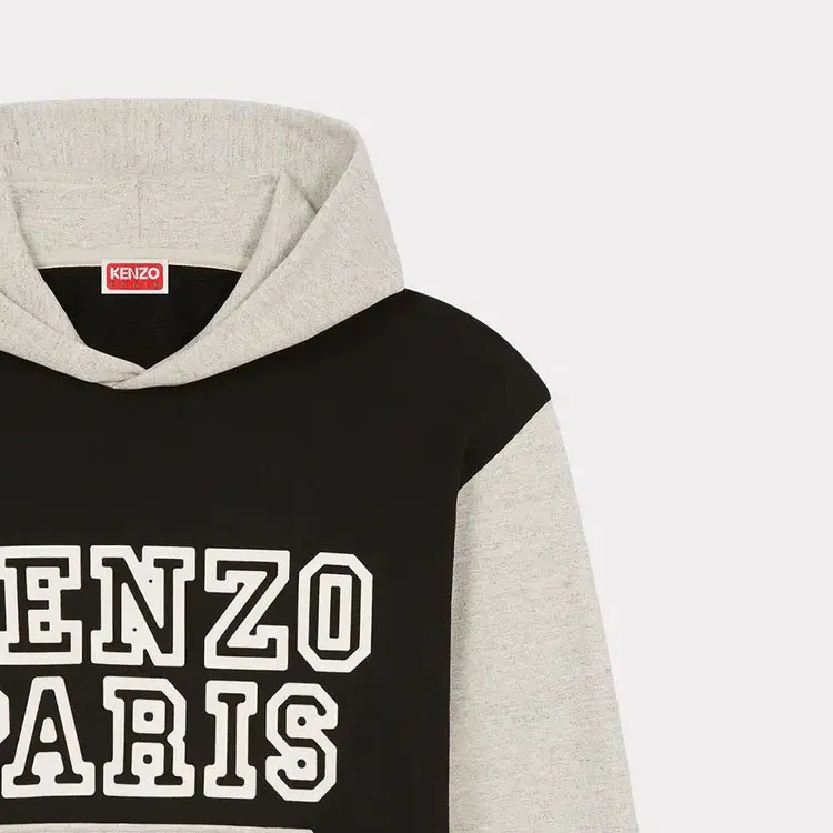 KENZO Colour block Stretch cotton Hoodie-6