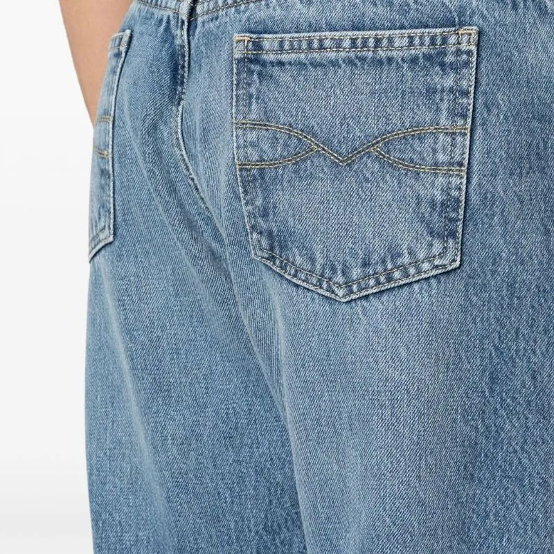 BALLY Logo Patch Straight-Leg Jeans-5