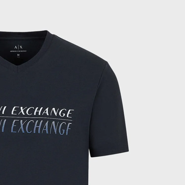 ARMANI EXCHANGE SS23 T Shirt Men's Navy Blue-6