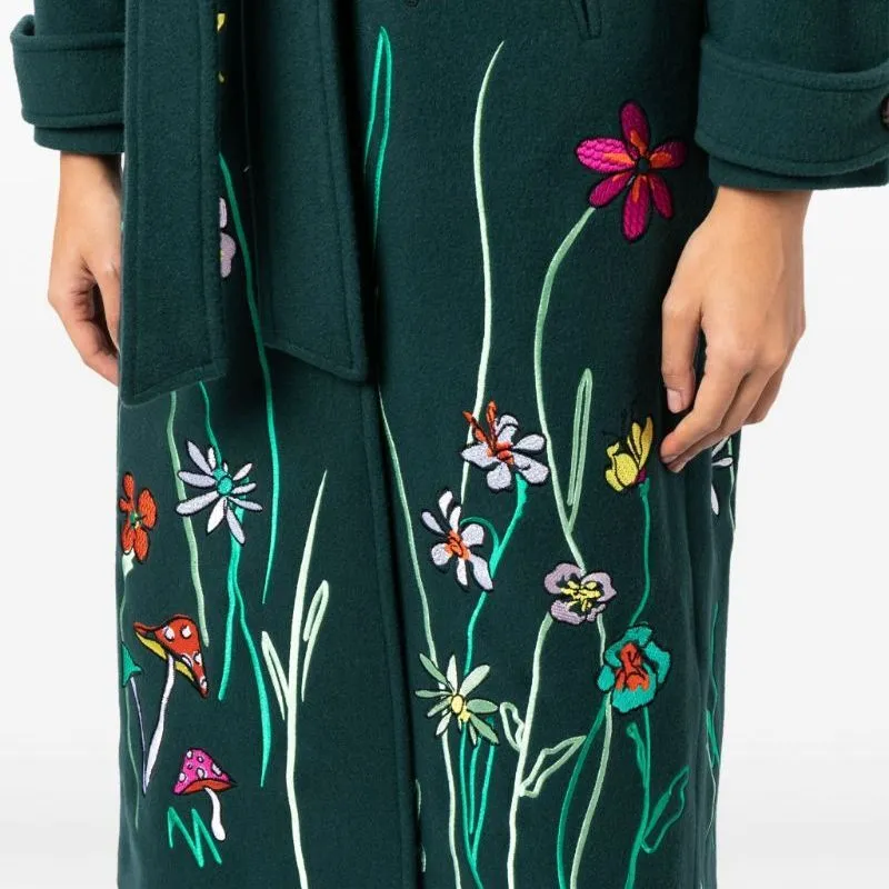 MIRA MIKATI Coats Women's Dark Green-5