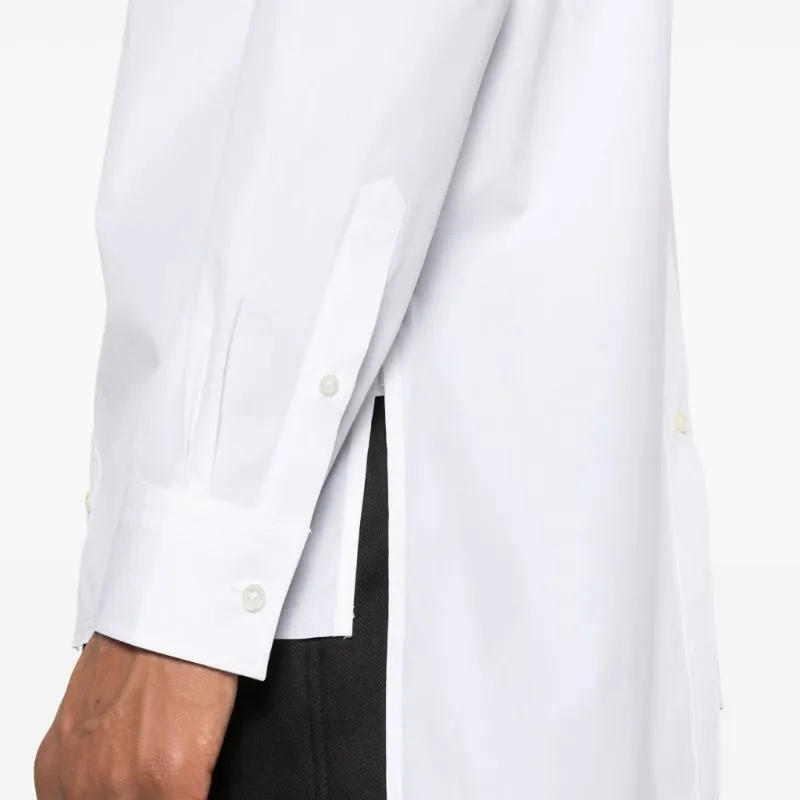 Lanvin Logo print Asymmetric Shirt-3