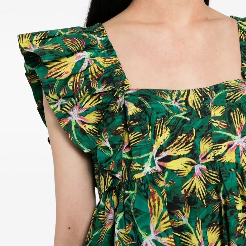 Ulla Johnson Romi Floral-print Cotton Top-4