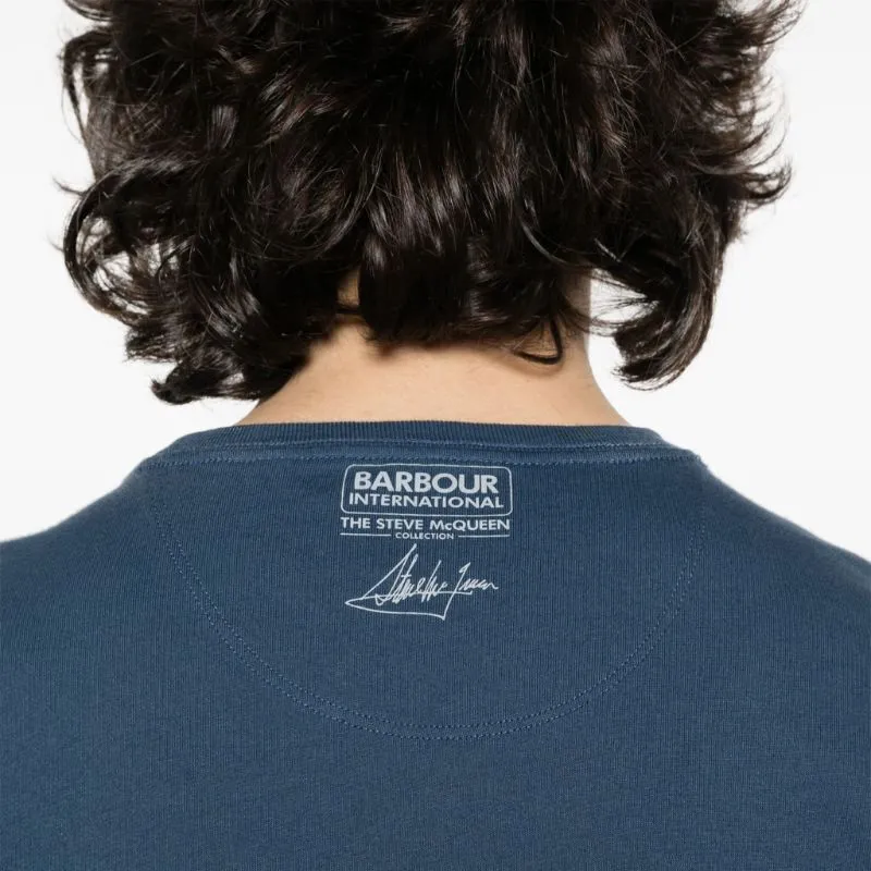 BARBOUR X Steve McQueen Logo-print T-shirt-4