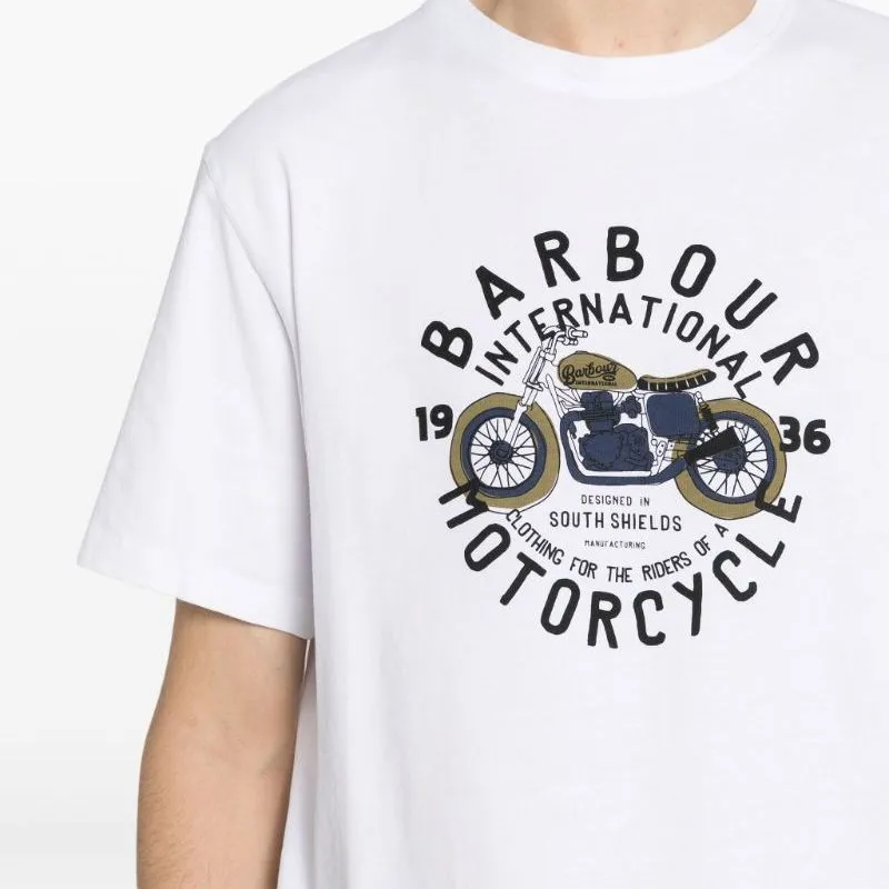 BARBOUR Logo-print Cotton T-shirt-5