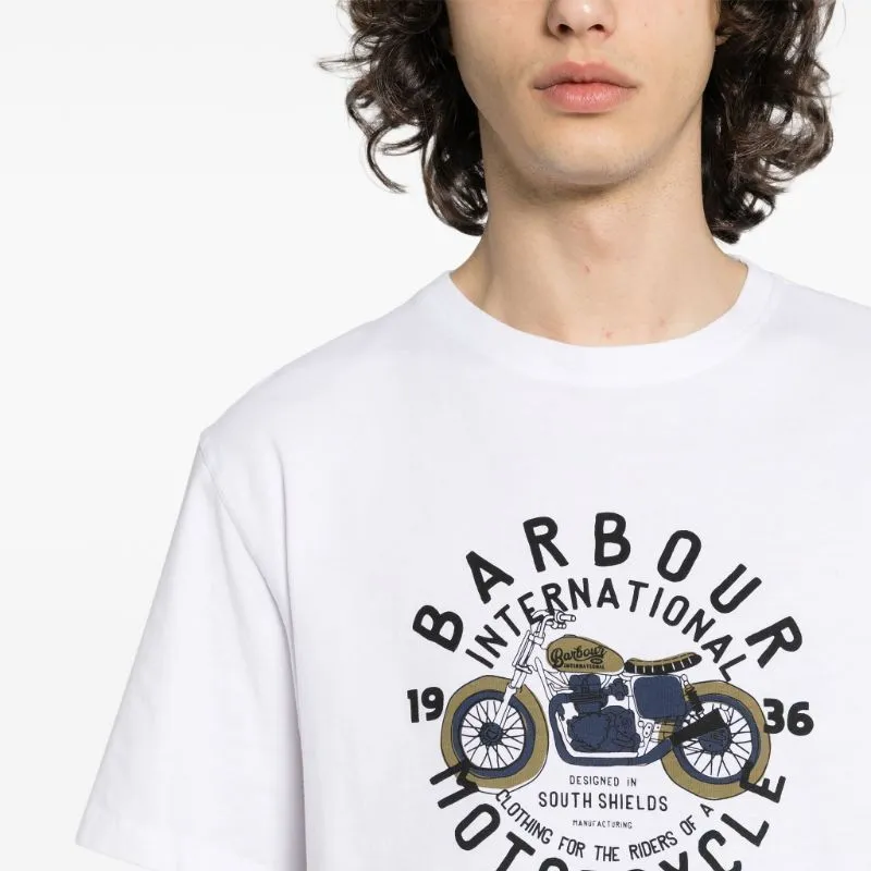 BARBOUR Logo-print Cotton T-shirt-4
