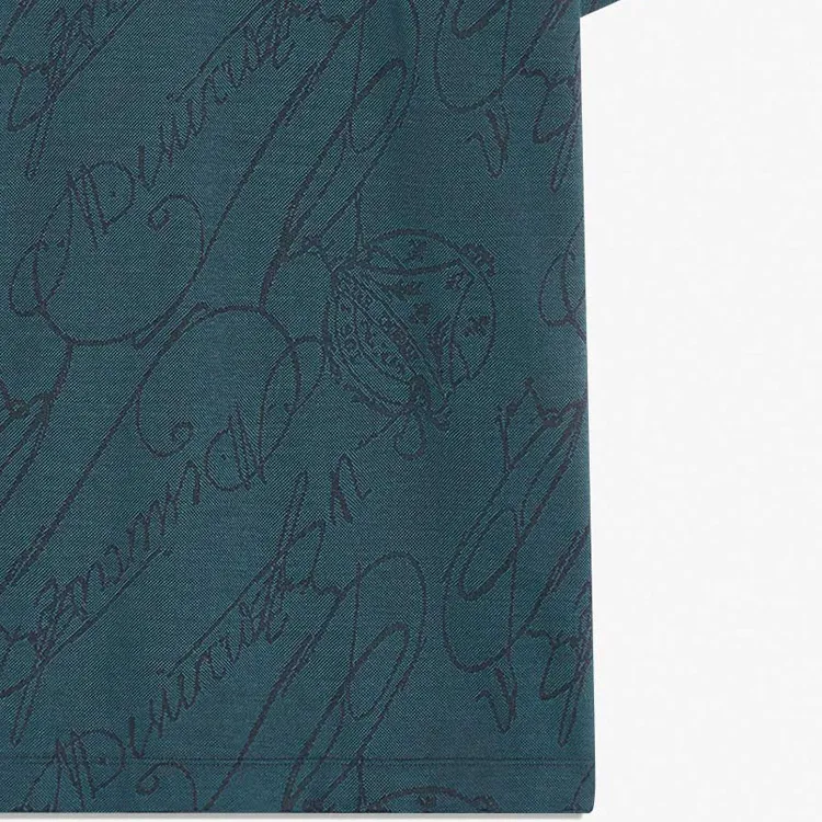 BERLUTI Gradient Scritto Short-Sleeve Polo Shirt-5