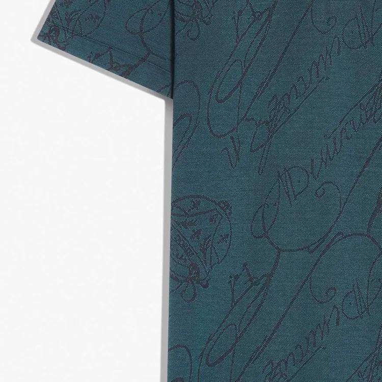 BERLUTI Gradient Scritto Short-Sleeve Polo Shirt-4