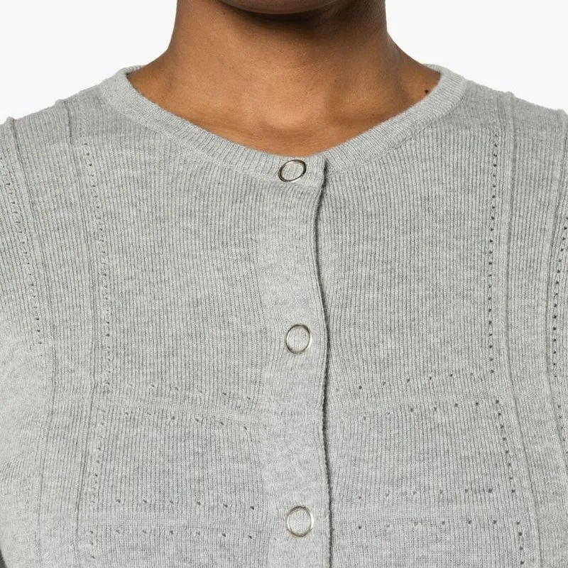 Molly Goddard Georgia Pointelle-detail Cardigan-4
