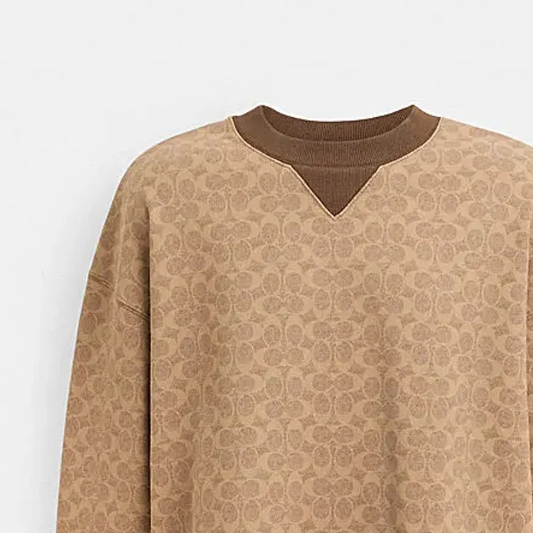 COACH Sweatshirt Men's Brown Yellow-3