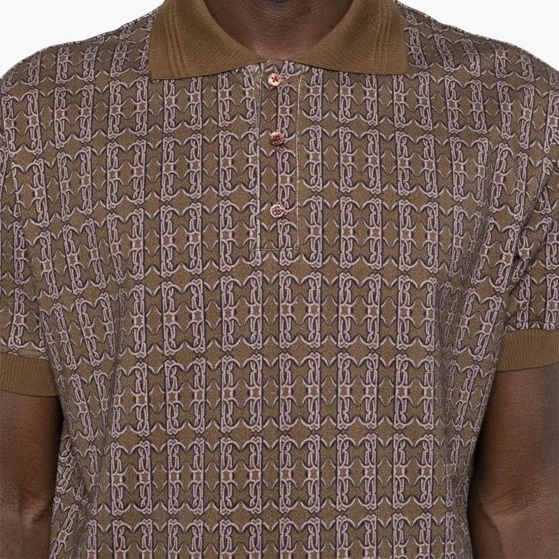 Roberto Cavalli SS24 Polo Shirt Men's Umber-4