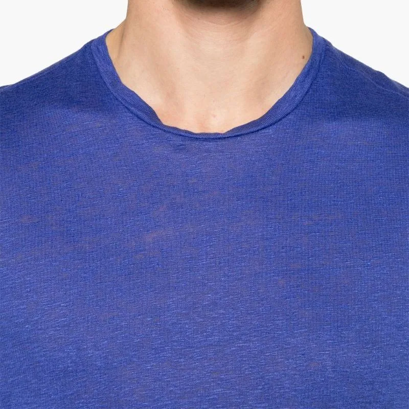 Majestic Filatures Mélange Linen-blend T-shirt-4
