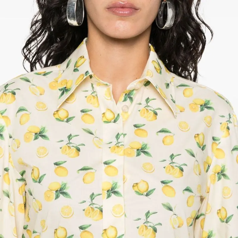 SportMax Max Mara All-Over Printed Long-Sleeved Shirt-4