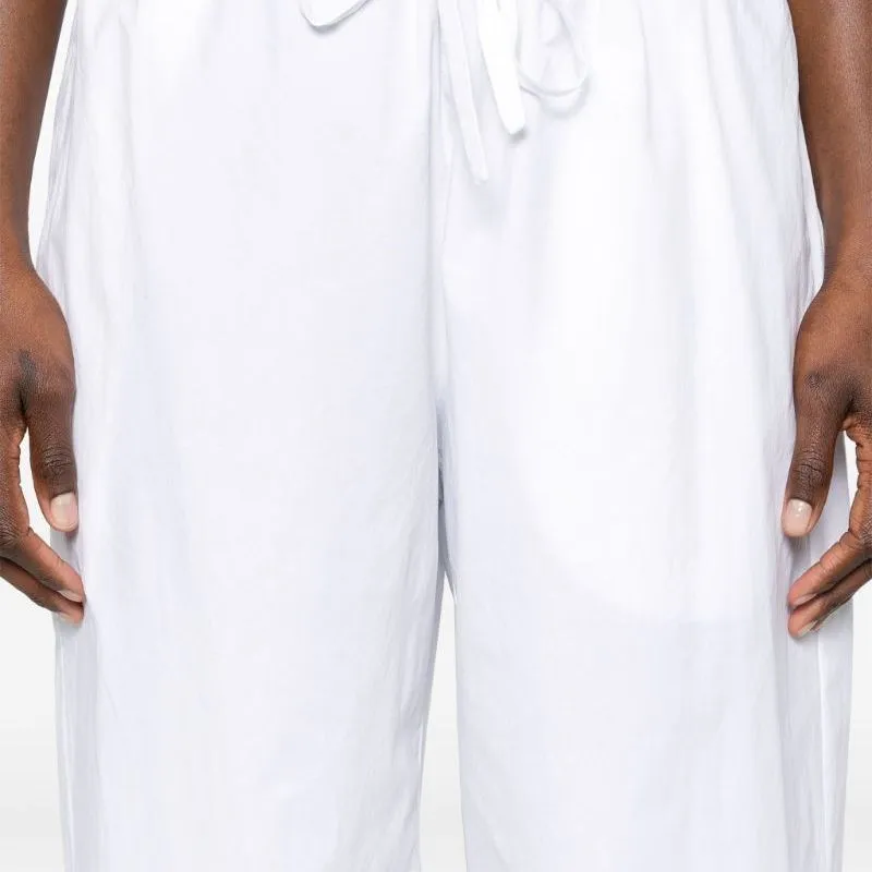 THE ROW Jugi Drawstring waist Cotton Trousers-3