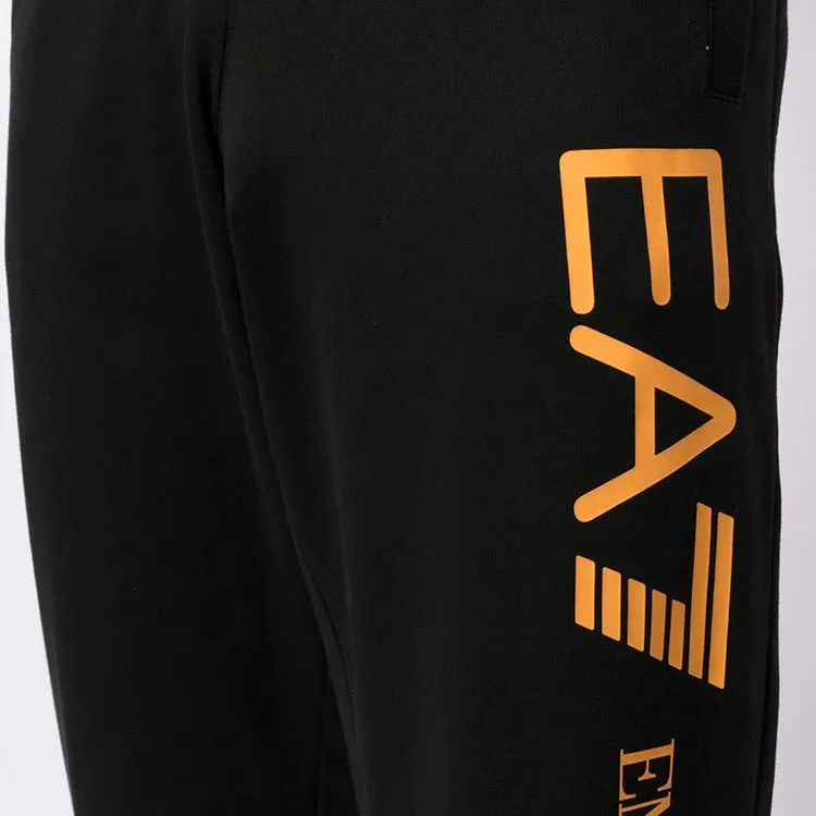 EMPORIO ARMANI EA7 Knitted Sports Pants Men's Black-5