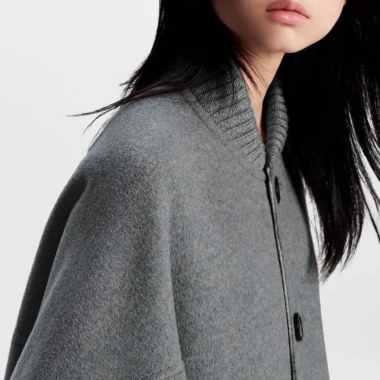 LOUIS VUITTON Slouchy Long Bomber Coat-4