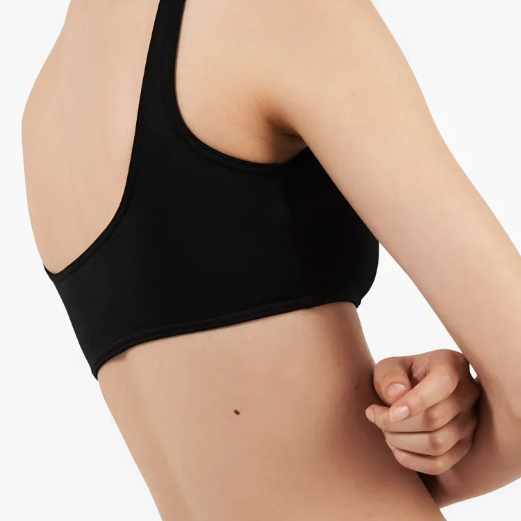 PRADA Interlock weave Scoop neck Bikini Top-3