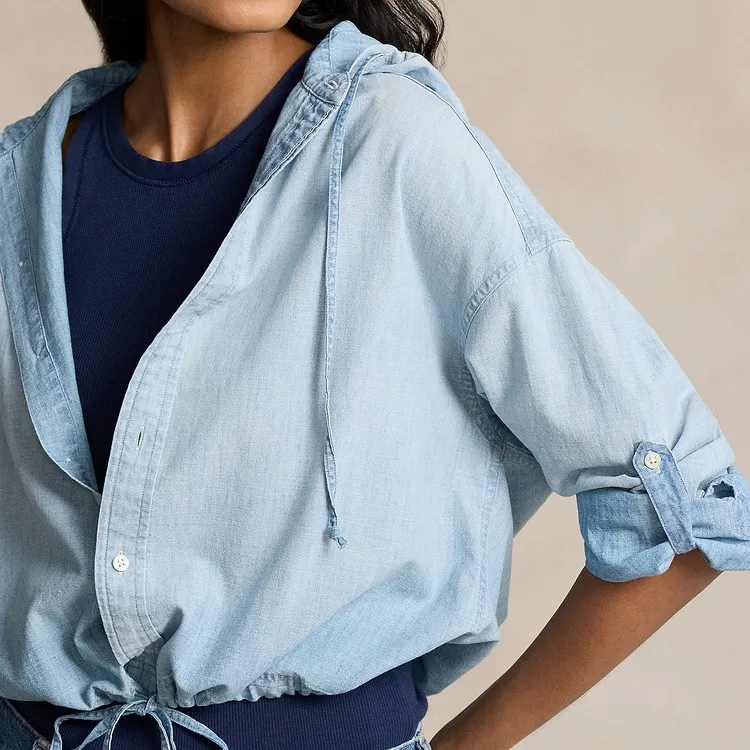 Polo Ralph Lauren SS24 Shirt Women's Light Blue-3