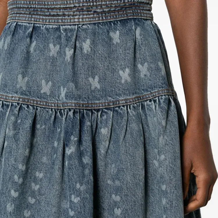 Ulla Johnson Astrid Denim Skirt-4