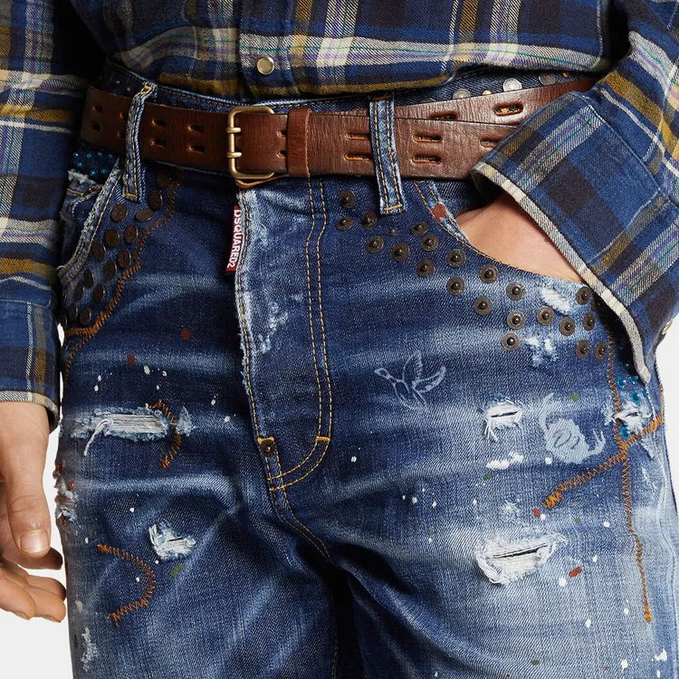 DSQUARED 2 Distressed Skinny Jeans-5