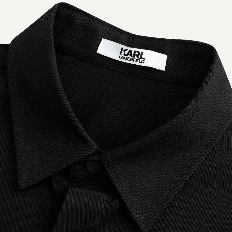 KARL LAGERFELD SS24 Shirt Men's Black-1